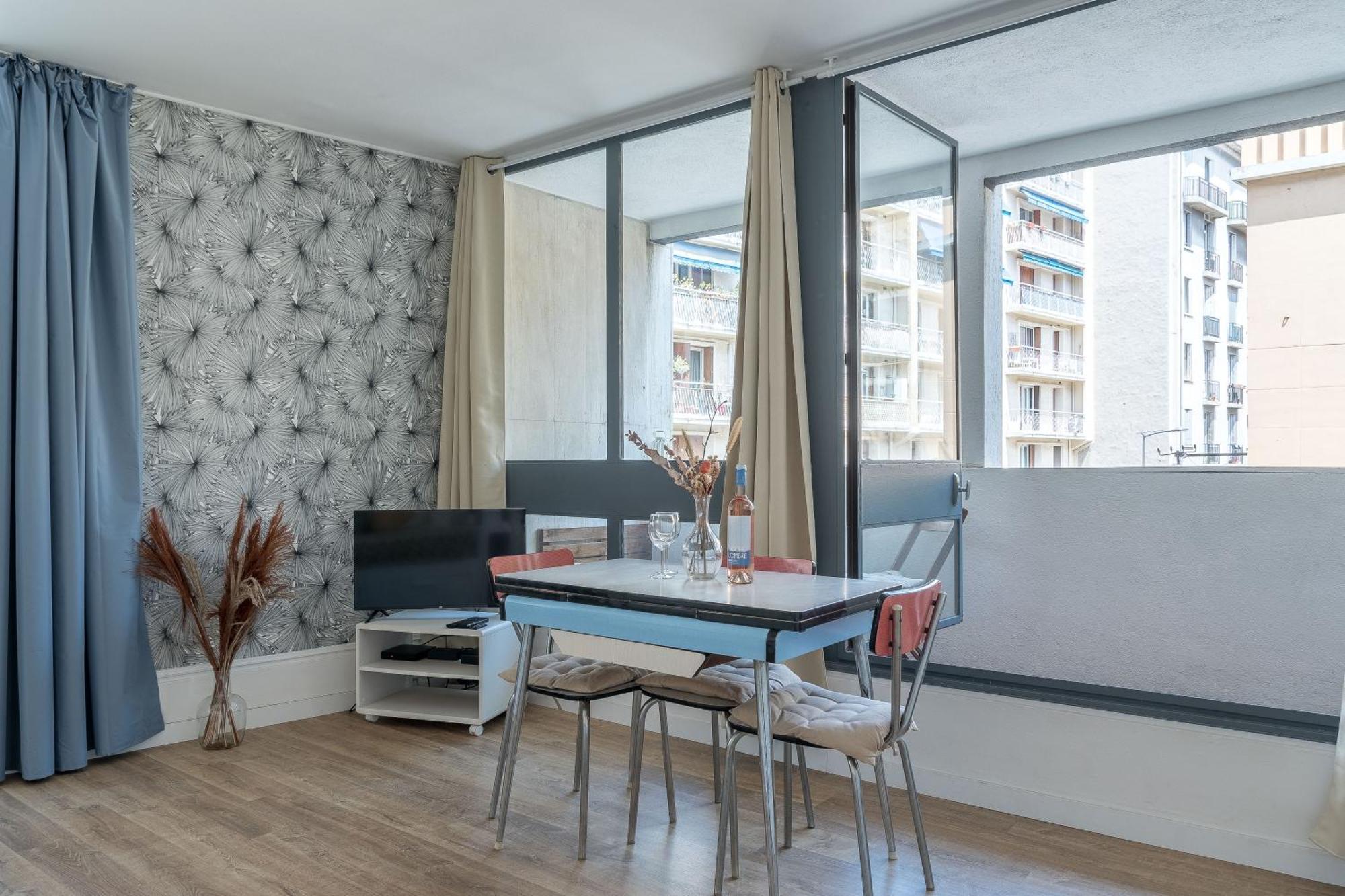 *Las Flores* Joli Studio Avec Balcon Marsylia Zewnętrze zdjęcie