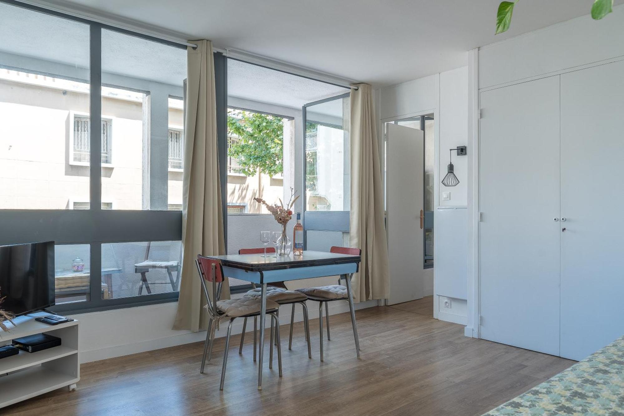 *Las Flores* Joli Studio Avec Balcon Marsylia Zewnętrze zdjęcie